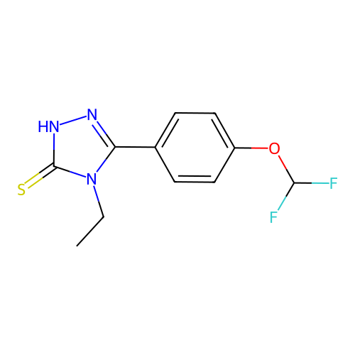 5-(4-(Difluoromethoxy)phenyl)-4-ethyl-4H-1,2,4-triazole-3-thiol structure
