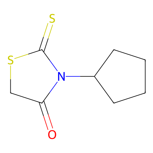 3-Cyclopentyl-2-thioxo-1,3-thiazolidin-4-one structure