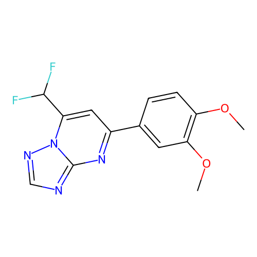 7-(Difluoromethyl)-5-(3,4-dimethoxyphenyl)-[1,2,4]triazolo[1,5-a]pyrimidine structure