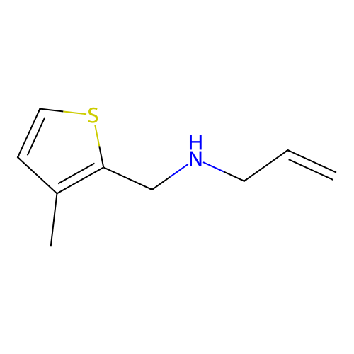 [(3-Methylthiophen-2-yl)methyl](prop-2-en-1-yl)amine structure