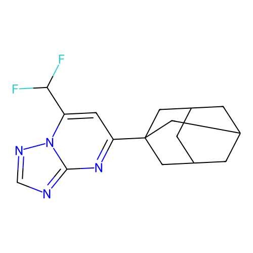 5-(1-Adamantyl)-7-(difluoromethyl)-[1,2,4]triazolo[1,5-a]pyrimidine structure