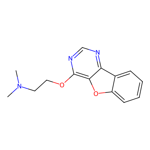 2-(Benzofuro[3,2-d]pyrimidin-4-yloxy)-N,N-dimethylethanamine structure