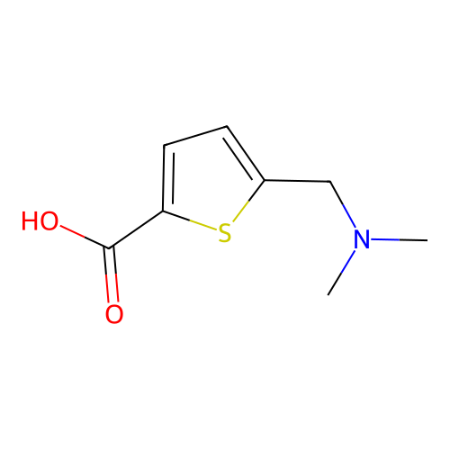 5-[(Dimethylamino)methyl]-2-thiophenecarboxylic acid structure