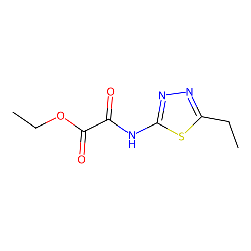 Ethyl [(5-ethyl-1,3,4-thiadiazol-2-yl)amino](oxo)acetate structure