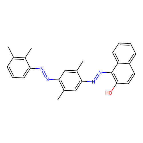 1-((2,5-Dimethyl-4-((dimethylphenyl)azo)phenyl)azo)-2-naphthol structure