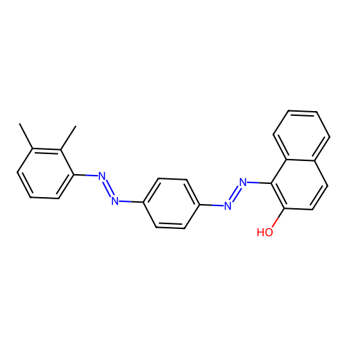 1-((4-((Dimethylphenyl)azo)phenyl)azo)-2-naphthol structure