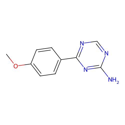 4-(4-Methoxyphenyl)-1,3,5-triazin-2-amine structure