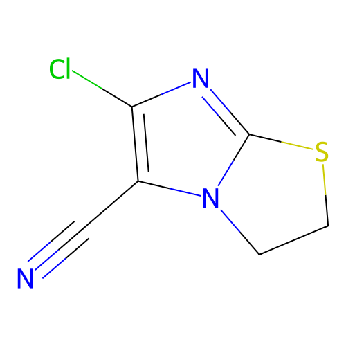 6-Chloro-2,3-dihydroimidazo[2,1-b][1,3]thiazole-5-carbonitrile structure