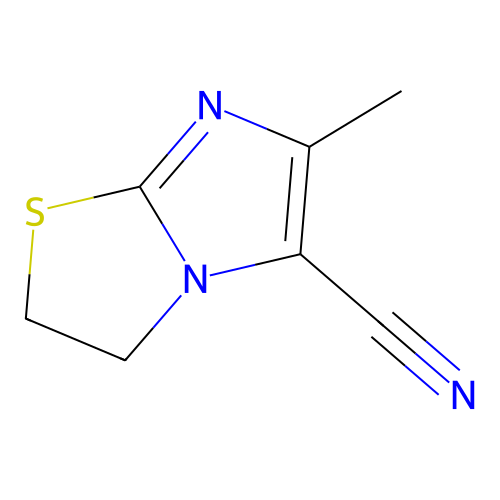 3-Methyl-6-thia-1,4-diazabicyclo[3.3.0]octa-2,4-diene-2-carbonitrile structure