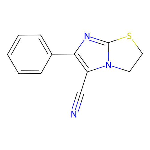6-Phenyl-2,3-dihydroimidazo[2,1-b][1,3]thiazole-5-carbonitrile structure