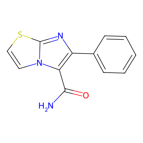6-Phenylimidazo[2,1-b][1,3]thiazole-5-carboxamide structure