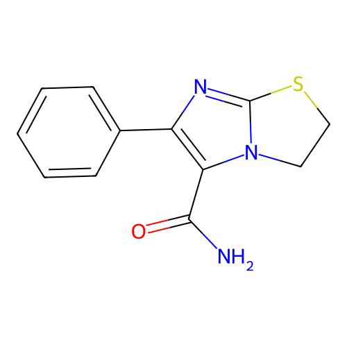 6-Phenyl-2,3-dihydroimidazo[2,1-b][1,3]thiazole-5-carboxamide structure