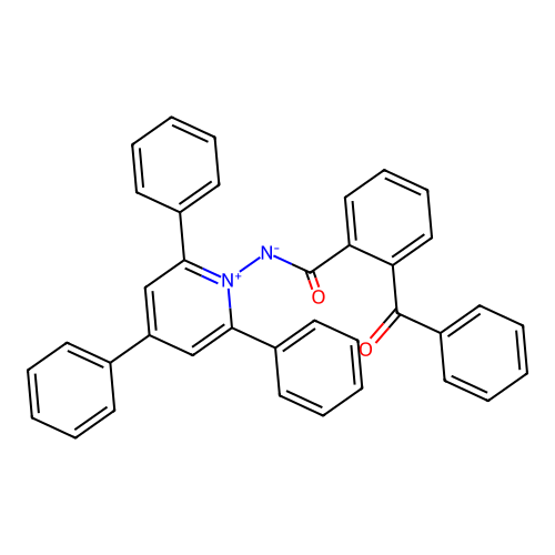 1-[(2-Benzoylbenzoyl)azanidyl]-2,4,6-triphenylpyridin-1-ium structure