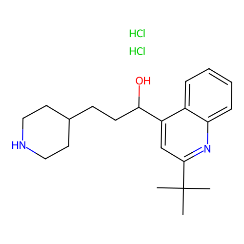 Quinacainol hydrochloride structure