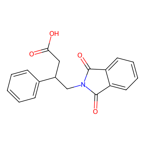 4-(1,3-dioxo-1,3-dihydro-2H-isoindol-2-yl)-3-phenylbutanoic acid structure