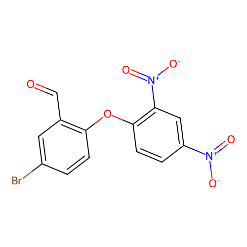 5-Bromo-2-(2,4-dinitrophenoxy)benzaldehyde structure