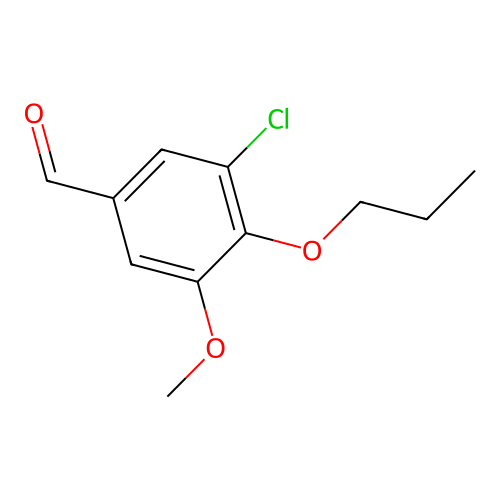 3-Chloro-5-methoxy-4-propoxybenzaldehyde structure