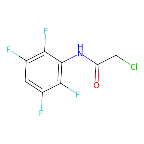 2-chloro-N-(2,3,5,6-tetrafluorophenyl)acetamide structure