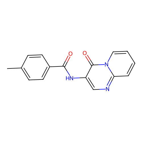 4-methyl-N-(4-oxo-4H-pyrido[1,2-a]pyrimidin-3-yl)benzamide structure