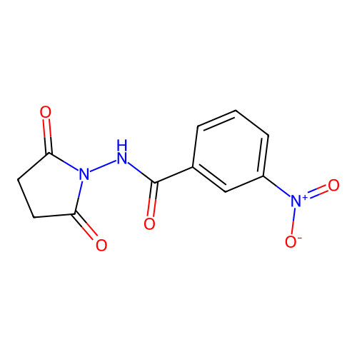 N-(2,5-dioxopyrrolidin-1-yl)-3-nitrobenzamide structure