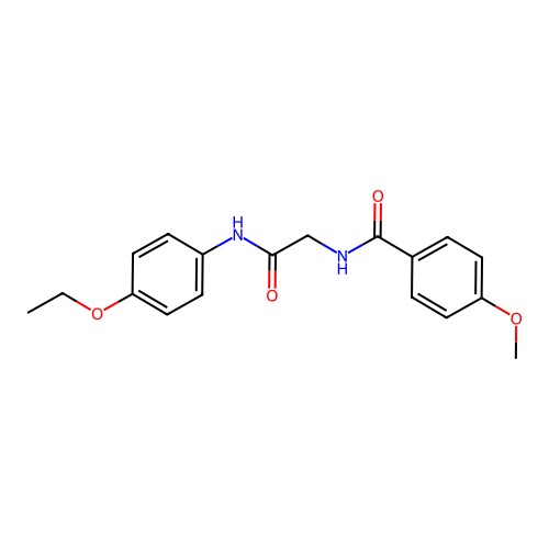 N-[2-(4-ethoxyanilino)-2-oxoethyl]-4-methoxybenzamide structure
