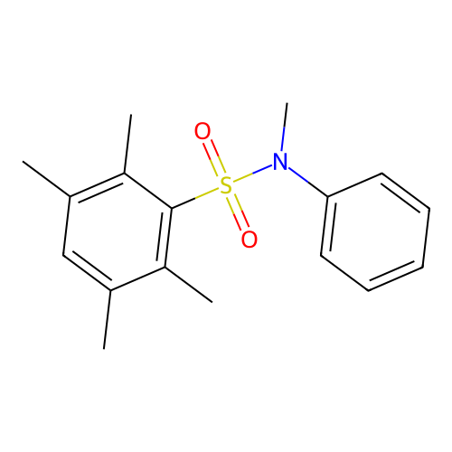 N,2,3,5,6-pentamethyl-N-phenylbenzenesulfonamide structure
