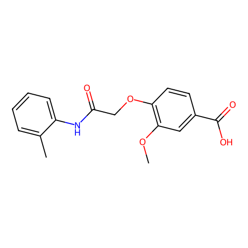 3-Methoxy-4-{2-[(2-methylphenyl)amino]-2-oxoethoxy}benzoic acid structure