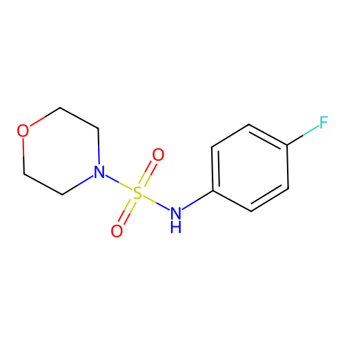 N-(4-fluorophenyl)morpholine-4-sulfonamide structure
