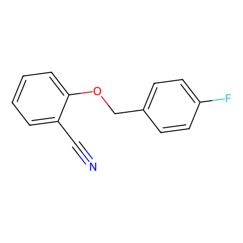2-[(4-Fluorophenyl)methoxy]benzonitrile structure