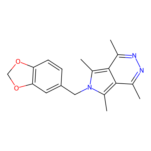 6-(1,3-Benzodioxol-5-ylmethyl)-1,4,5,7-tetramethylpyrrolo[3,4-d]pyridazine structure