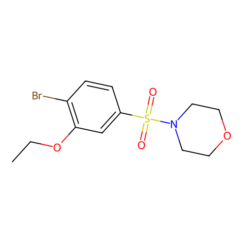 4-(4-Bromo-3-ethoxyphenyl)sulfonylmorpholine structure