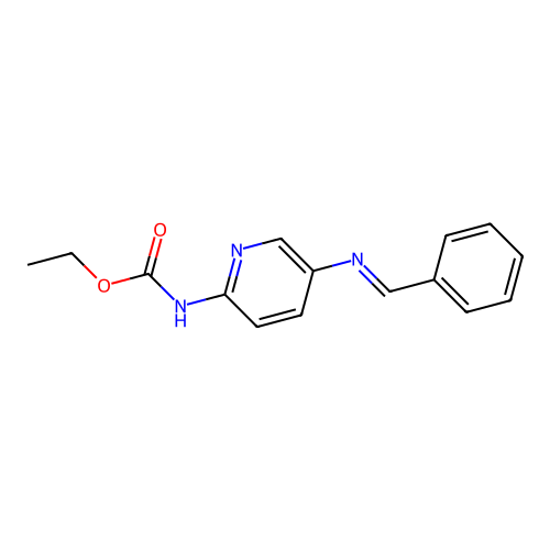 ethyl N-[5-(benzylideneamino)pyridin-2-yl]carbamate structure