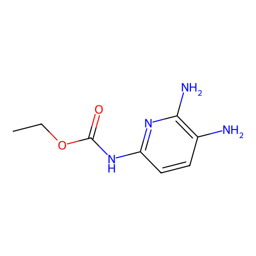 ethyl N-(5,6-diamino-2-pyridyl)carbamate structure