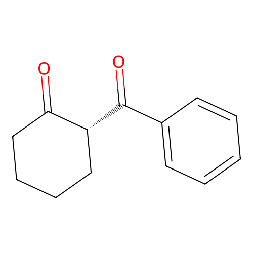 Cyclohexanone, 2-benzoyl-, (2R)- structure