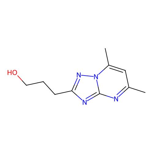 5,7-Dimethyl(1,2,4)triazolo(1,5-a)pyrimidine-2-propanol structure