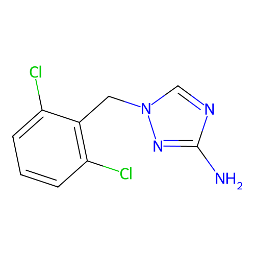 1-(2,6-dichlorobenzyl)-1H-1,2,4-triazol-3-amine structure