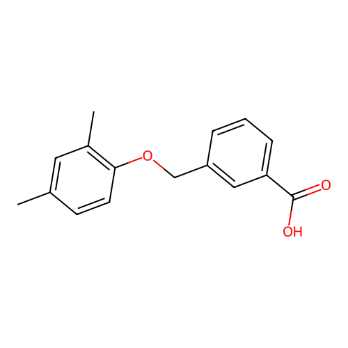 3-[(2,4-Dimethylphenoxy)methyl]benzoic acid structure