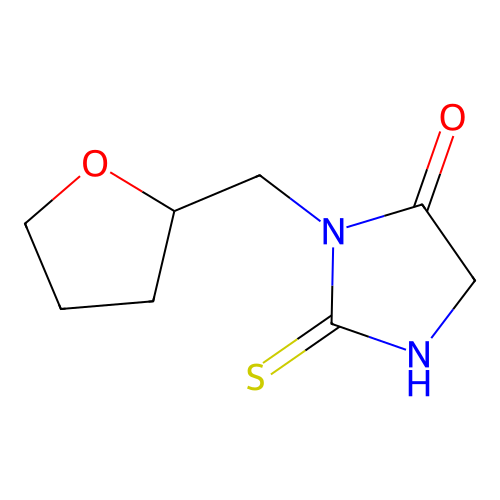 1-(oxolan-2-ylmethyl)-2-sulfanyl-4,5-dihydro-1H-imidazol-5-one structure