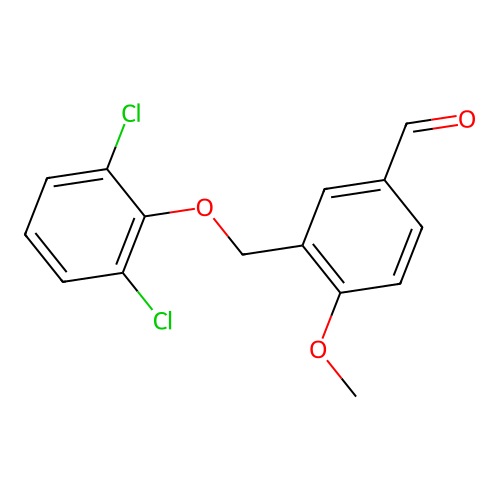 3-[(2,6-Dichlorophenoxy)methyl]-4-methoxybenzaldehyde structure
