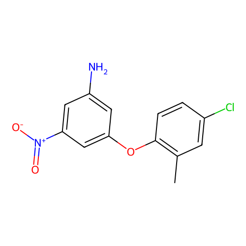 3-(4-Chloro-2-methylphenoxy)-5-nitroaniline structure