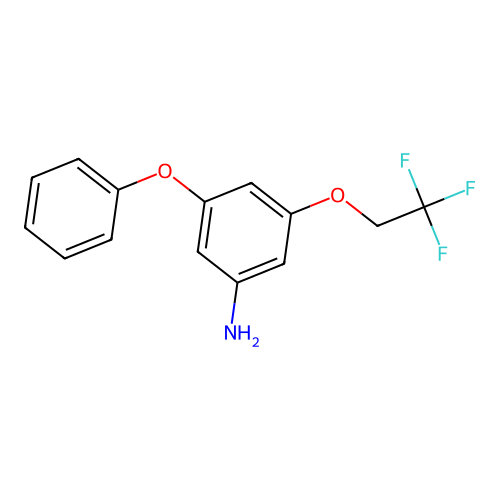 3-Phenoxy-5-(2,2,2-trifluoroethoxy)aniline structure