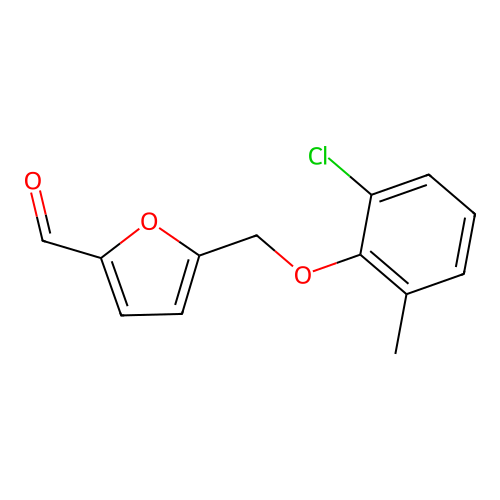 5-[(2-Chloro-6-methylphenoxy)methyl]furan-2-carbaldehyde structure