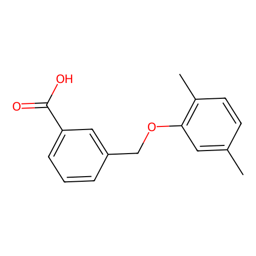 3-[(2,5-Dimethylphenoxy)methyl]benzoic acid structure