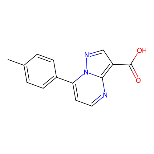 7-(4-Methylphenyl)pyrazolo[1,5-a]pyrimidine-3-carboxylic acid structure