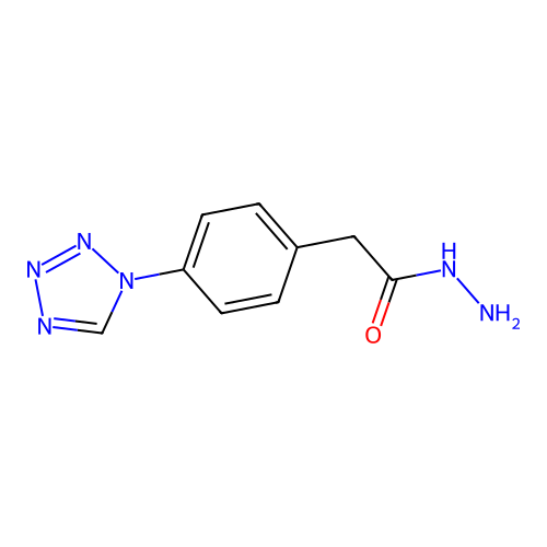 (4-Tetrazol-1-yl-phenyl)-acetic acid hydrazide structure