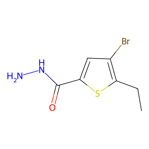 4-Bromo-5-ethylthiophene-2-carbohydrazide structure