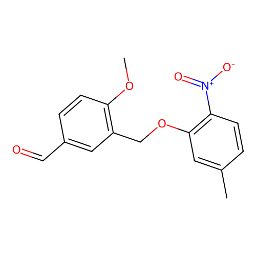 4-Methoxy-3-[(5-methyl-2-nitrophenoxy)methyl]benzaldehyde structure