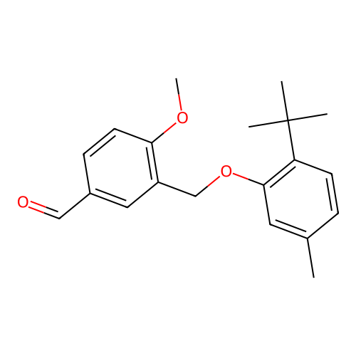 3-[(2-Tert-butyl-5-methylphenoxy)methyl]-4-methoxybenzaldehyde structure