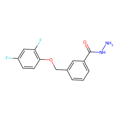 3-[(2,4-Difluorophenoxy)methyl]benzohydrazide structure