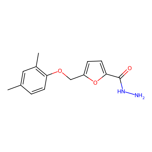 5-[(2,4-Dimethylphenoxy)methyl]furan-2-carbohydrazide structure